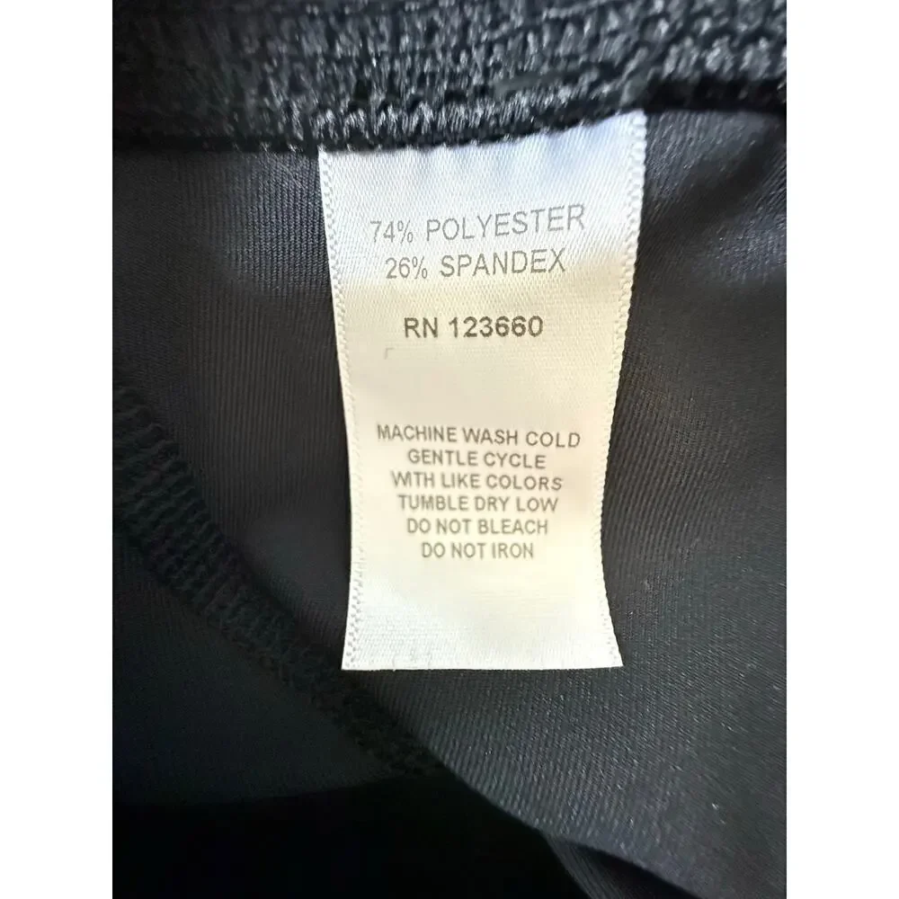 NWOT Splits 59 Women's Black Mesh Mid Rise 7/8 Leggings Pants Size S Solid
